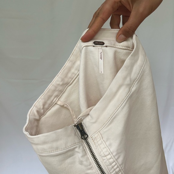 Free people cream zip ip miniskirt - Picture 6 of 6